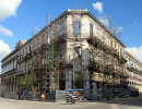 Triangular Building being Restored in Havana  Cuba 800