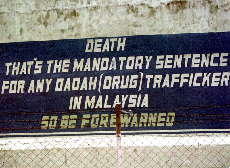 9 Death for Drug Traffickers in Malaysia 800