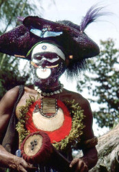 95 Black faced Warrior in Mt. Hagen 800