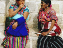 33 Gossiping in front of the Church in Chichicastenango of Guatemala 800