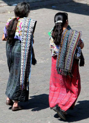 40 Two typically dressed female Mayans in San Pedro near Panajchel 800