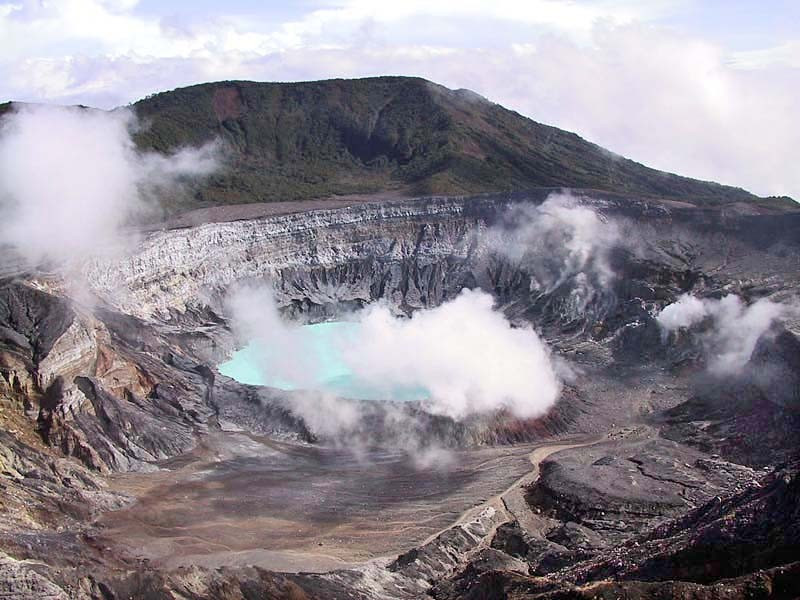 15 Main crater of Volcano Poas in Costa Rica 800