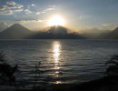 21 Sun setting over Lake Villarica in Chile 800