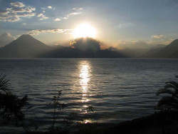 21 Sun setting over Lake Villarica in Chile 800