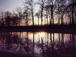 28 Autumn sunset at a small lake near Banff  Canada 800
