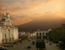 34 Volcano Agua seen at sunset in Antigua  Guatemala 800