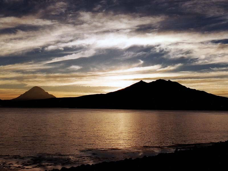 4 Sun setting at Lauca National Park in northern Chile 800