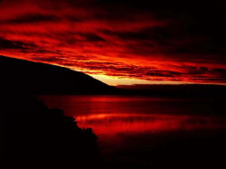 9 Red sky at dusk in South Korea 800
