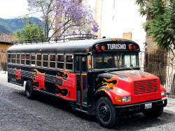 5 Fancy school bus in Antigua  Guatemala 800