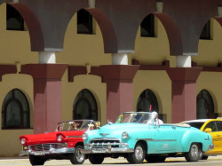 1957 ford fairlane and a 1952 chevrolet convertible 800