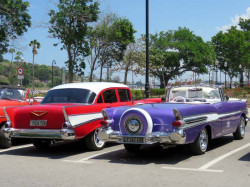 1957 chevy and oldsmobile in havana 800