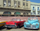 taxis parked along the street in havana 2 800