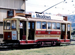 30 trolley car in dunedin  on the south island of new zealand 800