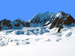 1 mountain peaks towering above a glacier in new zealand 800