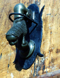 106 brass lion door knocker photographed in guatemala 800