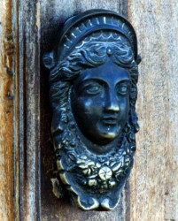 103 brass head door knocker photographed in guatemala 800