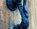 109 iron swan door knocker photograph from guatemala 800