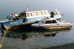 23 boats anchored on lake villarica  chile 800