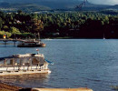 3 several boats in the foreground of volcano osorno in chile 800
