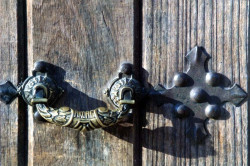 88 brass knocker photographed in guatemala 800