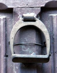 96 iron horseshoe door knocker from santiago  chile 800