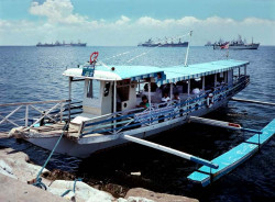 36 pontoon passenger boat crossing the sultan sea in the philippines 800
