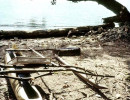 82a dugout log pontoon boat in papua new guinea 800