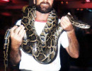 21 wearing a large python in thailand 800