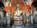 16 statues inside a buddhist cave in thailand 800