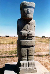 27 ponce stela in the tiwanaku  kalasasaya temple 800