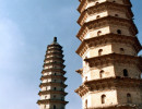 92 two pagodas in beijing  china