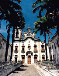 16 palm trees framing a church in bahia  brazil 800