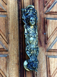 3 Polished brass door knocker in San Juan  Puerto Rico 800