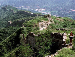 16 Following the Great Wall out of the mountains 800