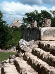 5 steps of mayan pyramid at tulum