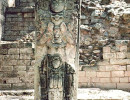 11 weather worn stela at copan in honduras