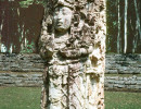 22 maya stela in the courtyard of a temple of copan