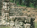 29 two stone carvings at copan in honduras