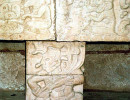 37 carvings on an alter at copan ruins in honduras
