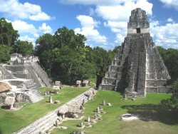 1 main plaza of tikal in guatemala