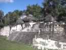 33 steps up to a temple in the mayan ruins of tikal