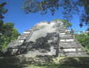 9 mayan pyramid in central american jungle